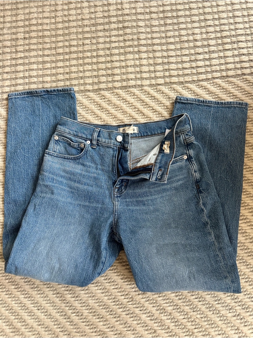 Madewell Women's Vintage-Inspired Light Blue Straight Jeans 27p